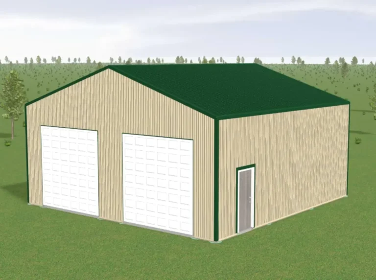 3D mockup of a Custom 30X30X12 Garage