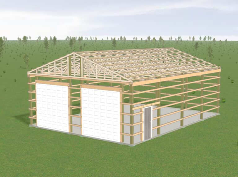 30×40×12 Garage Custom pole barn kit, photo 2