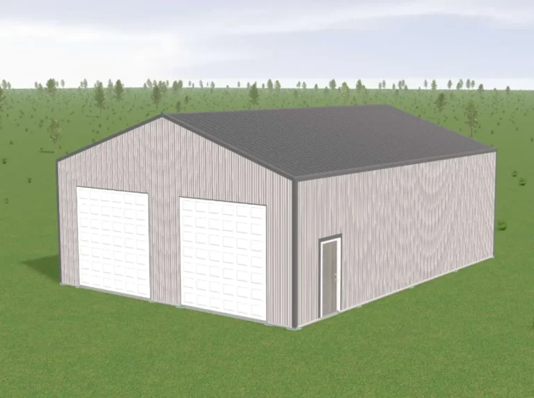 3D mockup of a Custom 30X40X12 Garage