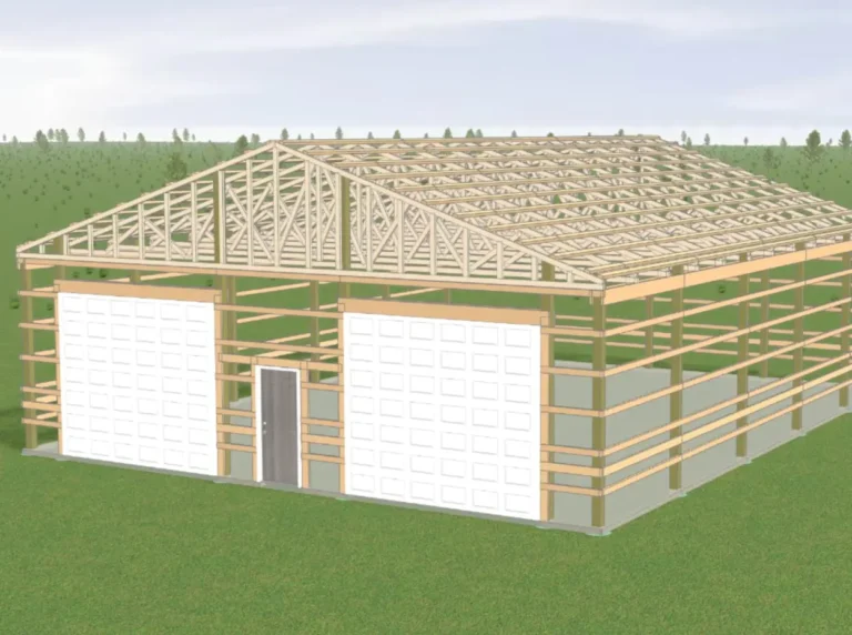 3D mockup of a Custom 40X50X12 Garage