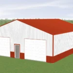 3D mockup of a Custom 40X50X12 Garage