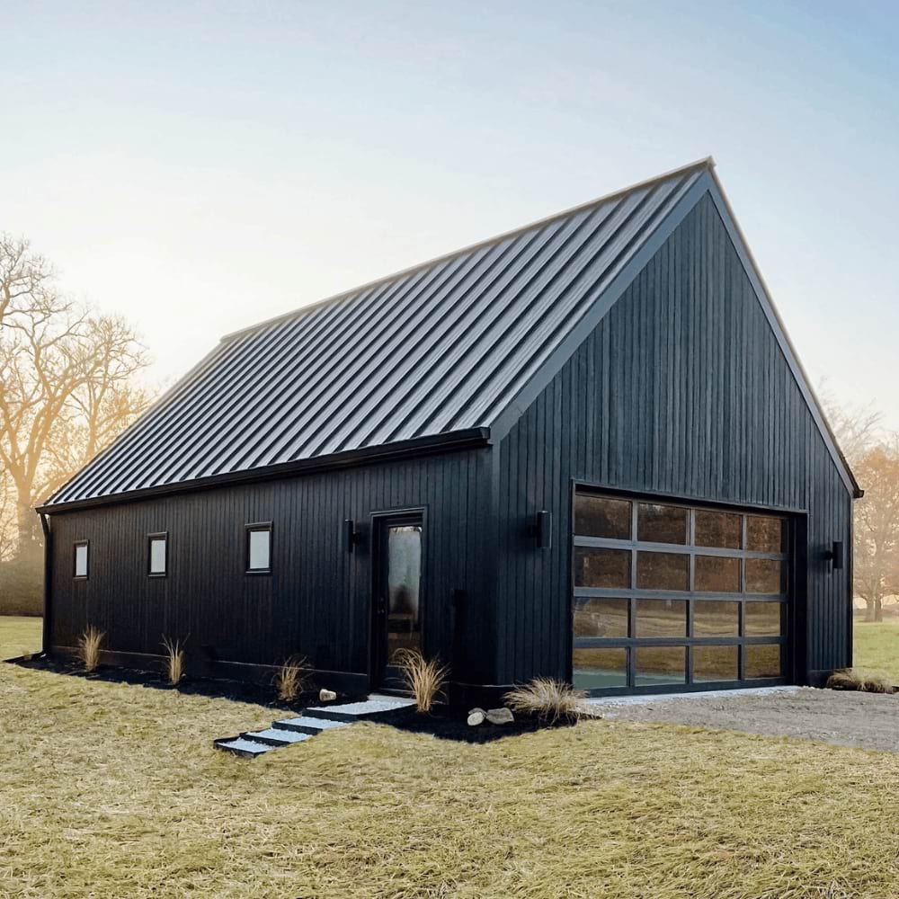 house with a Aluminum Glass AZ Series overhead door