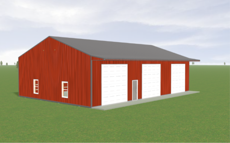40x60x14 Garage pole barn kit, photo 3