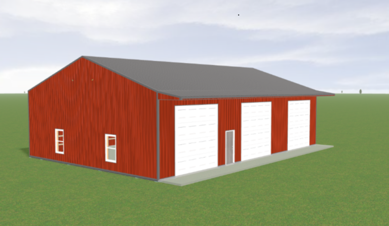 40x60x14 Garage pole barn kit, photo 2