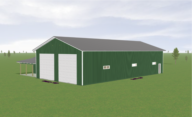 40×80 Shop With Office pole barn kit, photo 2