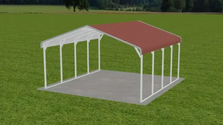 Standard carport 3D mockup
