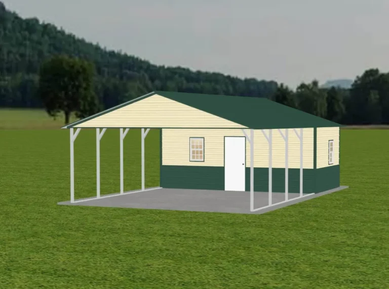 Utility carport 3D mockup