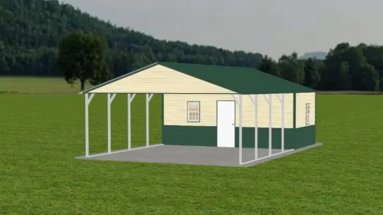 Utility carport 3D mockup