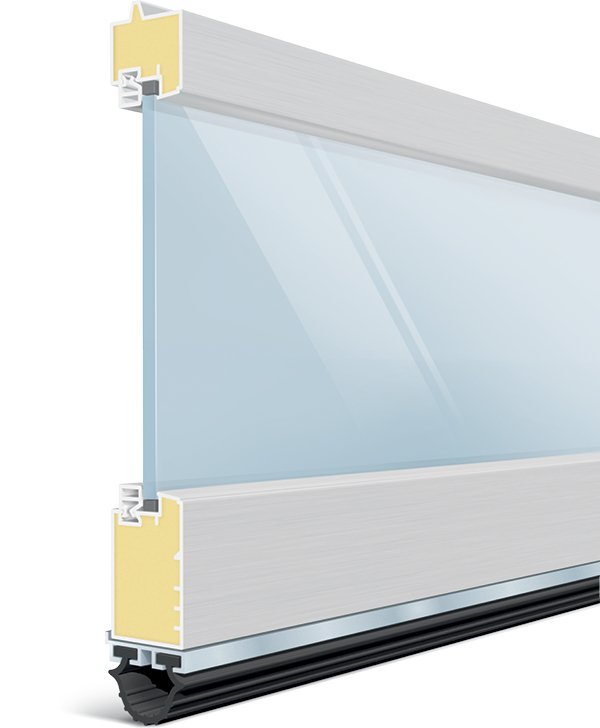 Aluminum Glass AZ Series construction cutaway