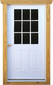 9-Lite House Door