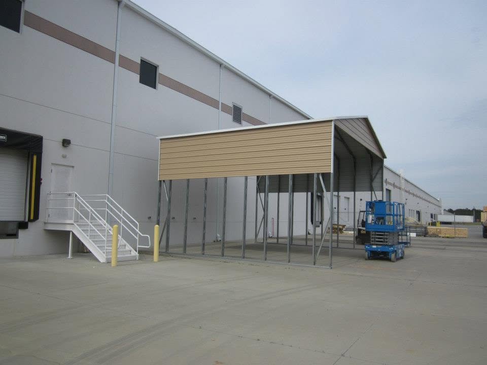 Commercial steel cover canopy