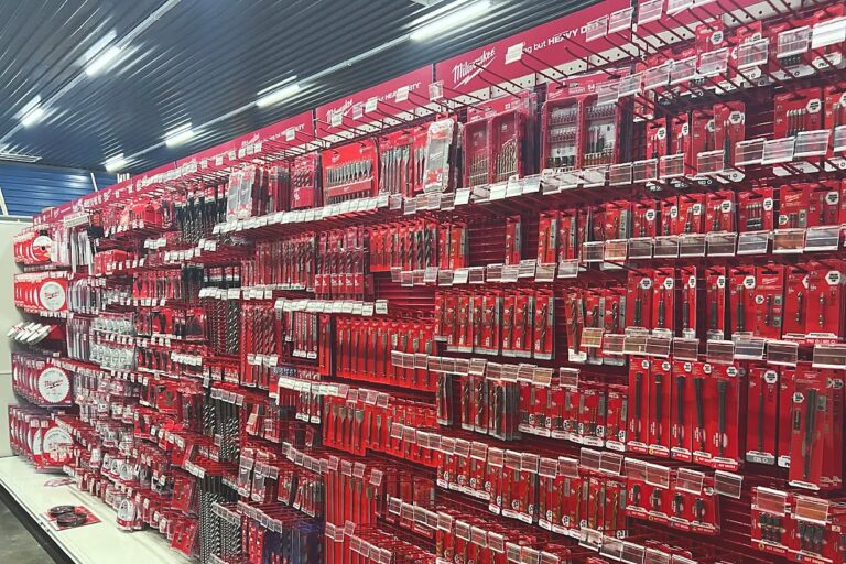 Hardware aisles inside PAC Lumber & Hardware